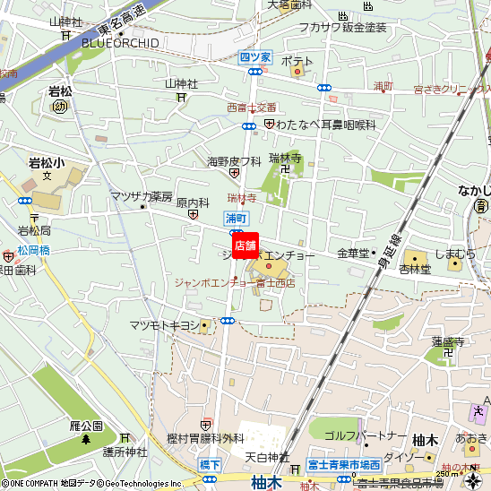 松岡支店付近の地図